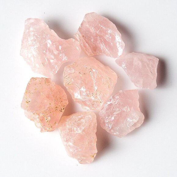11 lbs Rough Rose Quartz Natural Pink Gemstone Crystals Mineral Bulk Rock Tumble - Picture 7 of 8